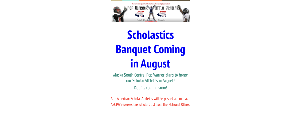 '23 Scholastic Banquest is postponed